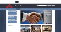 Desktop Screenshot of ducanindustries.com