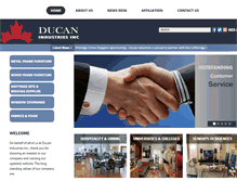 Tablet Screenshot of ducanindustries.com